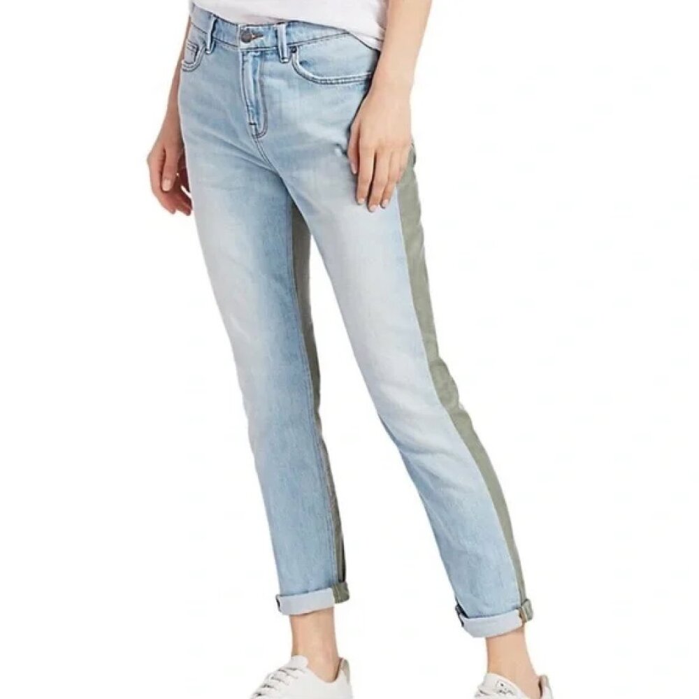 Frame Denim • le beau cargo mix media jeans canterbury women's size 31